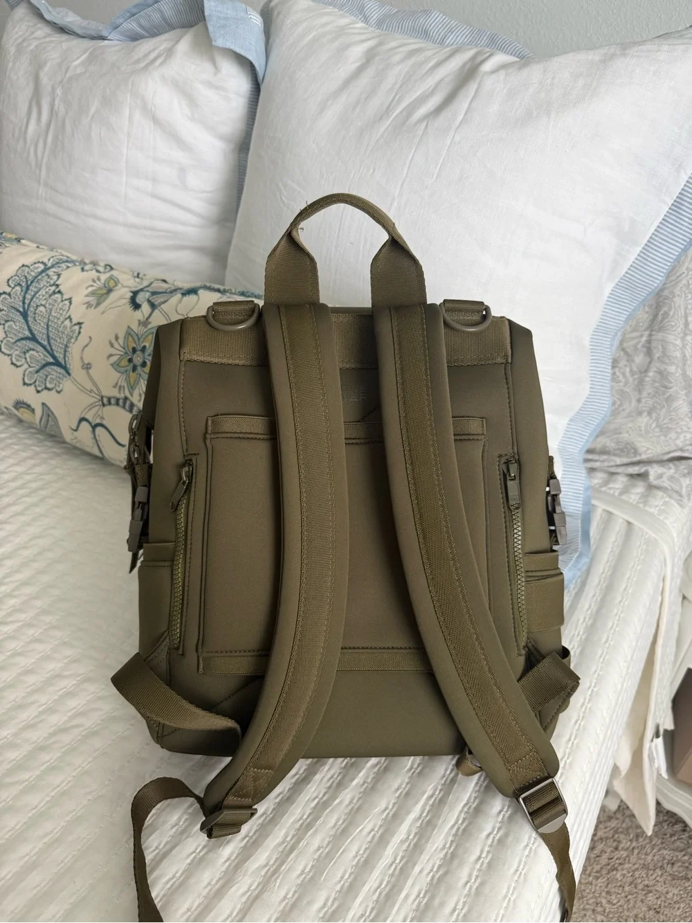 Dagne Dover Olive Green Diaper Bag with Accessories